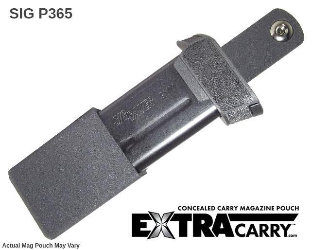 Concealed Carry Magazine Holder Sig Sauer P365 9mm Mag 12 Round 9mm ExtraCarry Concealed