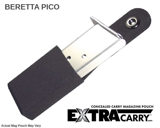 ExtraCarry Mag Pouch for one of the thinnest and lightest pocket pistols in the market the Beretta Pico 380 pistol