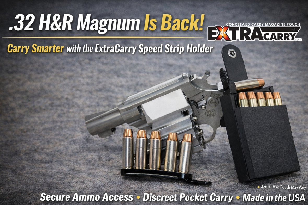 ExtraCarry Speed Strip Holder for S&W 432UC .32 H&R | Discreet Revolver Reload
