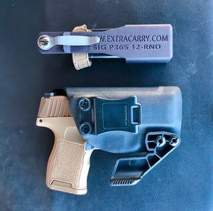 Great Every Day Carry photo of  a Sig P365 with the ExtraCarry Mag Pouch.