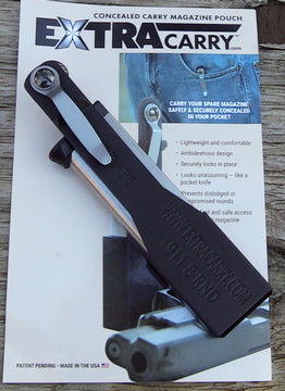 I am the world’s worst at properly carrying a spare magazine but ExtraCarry came to the rescue.