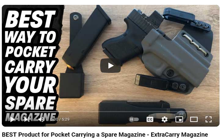 Pocket Carry? Here is the best product for those spare mags in your pocket.