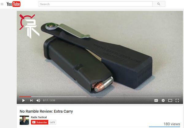No Ramble Review - Extra Carry - ExtraCarry Mag Pouch Glock 22, Glock 23 and  Glock 19