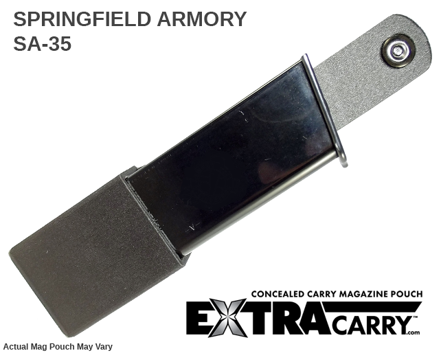 ExtraCarryTM Mag Pouch for the Springfield SA-35 15 round magazine is now available and ready to ship
