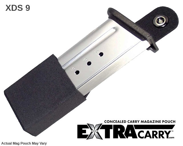 Springfiled Xd-S in your pocket or on your hip, the ExtraCarry Mag Pouch is now available for the 45acp or the 9mm