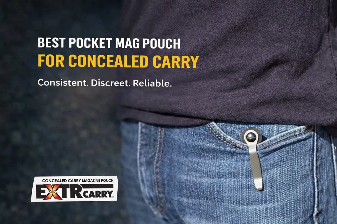 ExtraCarry pocket magazine pouch clipped inside jeans pocket concealed carry