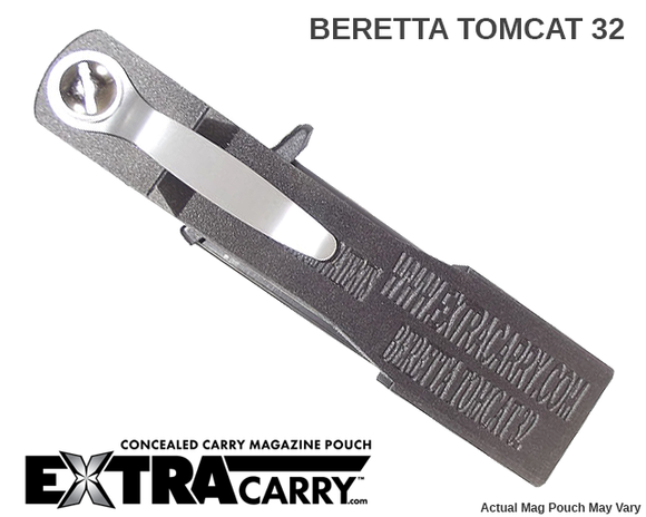 Beretta Tomcat magazine pouch designed for carrying a Tomcat pistol magazine from ExtraCarry back