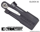 Glock 43 Mag pouch from ExtraCarry mag pouches for the Glock 43 pistol mags back image