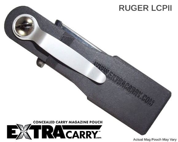 LCP II magazine pouch designed for carrying a Ruger LCPII  pistol magazine from ExtraCarry back