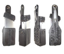 Universal pistol magazine pouches sizes medium, Fit most single or Double Stack magazines, designed to be concealed carried. Made of a carbon fiber reinforced nylon material and fully adjustable from ExtraCarry