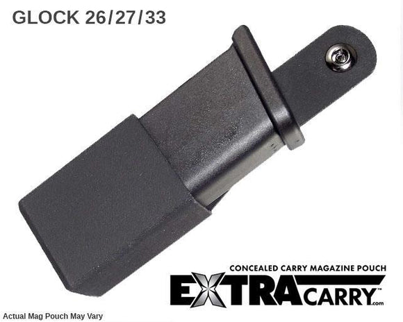 Glock 26 / Glock 27 / Glock 33 +2 RND Extension - Magazine Pouch