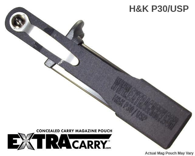 HK P30 and USP 9mm - Extended Finger Grip - 10 Round - Magazine Pouch