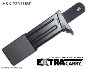 HK P30 and USP 9mm - Extended Finger Grip - 10 Round - Magazine Pouch