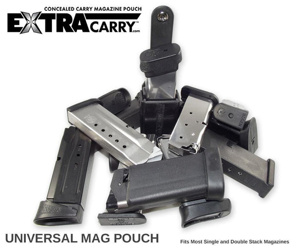 Universal Pistol Magazine Pouch - ExtraCarry Concealed Mag Holder - - Small 380 Version -