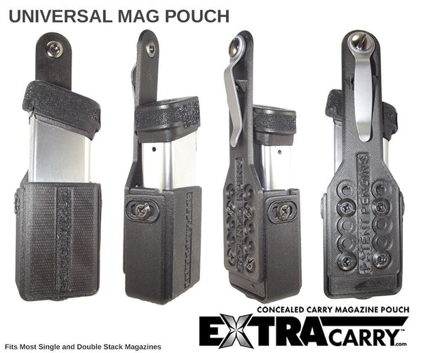 Universal Pistol Magazine Pouch - ExtraCarry Concealed Mag Holder - - Medium 9mm Version - New