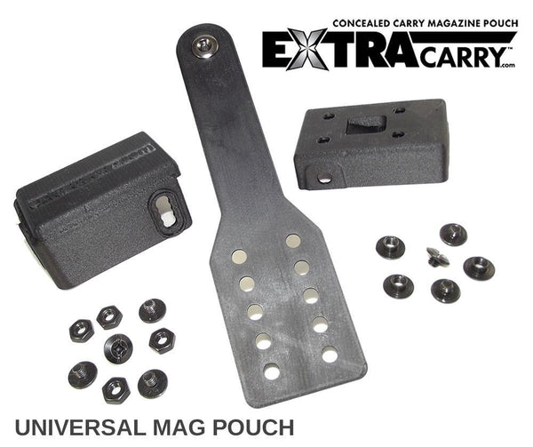 Universal Pistol Magazine Pouch - ExtraCarry Concealed Mag Holder - - Large 45acp Version -