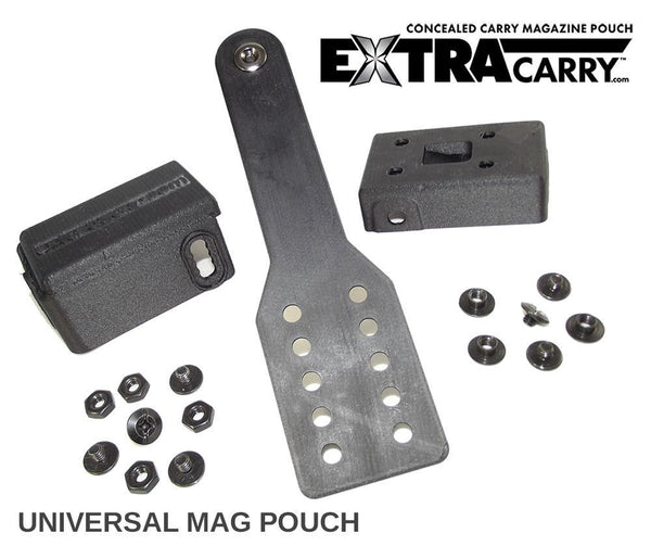 Universal Pistol Magazine Pouch - ExtraCarry Concealed Mag Holder - - Medium 9mm Version -